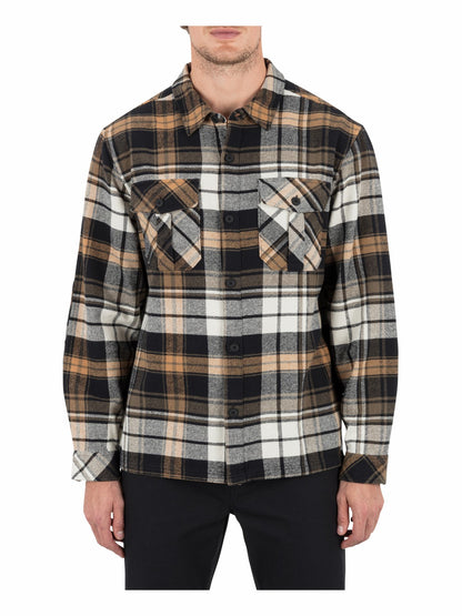 Santa Cruz Seaside Flannel Long Sleeve Black - Hurley