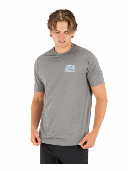 Hybrid UPF Short Sleeve Ion Grey Heather - Hurley