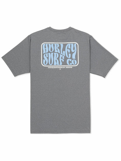 Hybrid UPF Short Sleeve Ion Grey Heather - Hurley