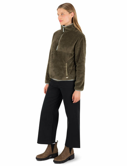 Scout Polar Fleece Anorak Vintage Olive - Hurley