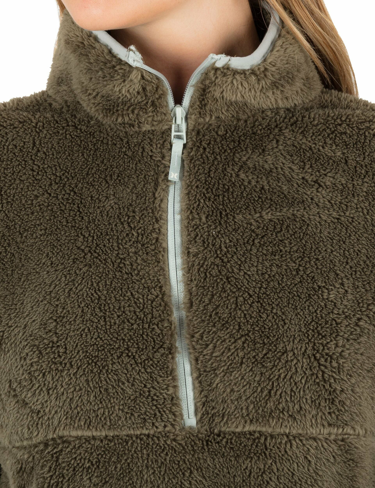 Scout Polar Fleece Anorak Vintage Olive - Hurley