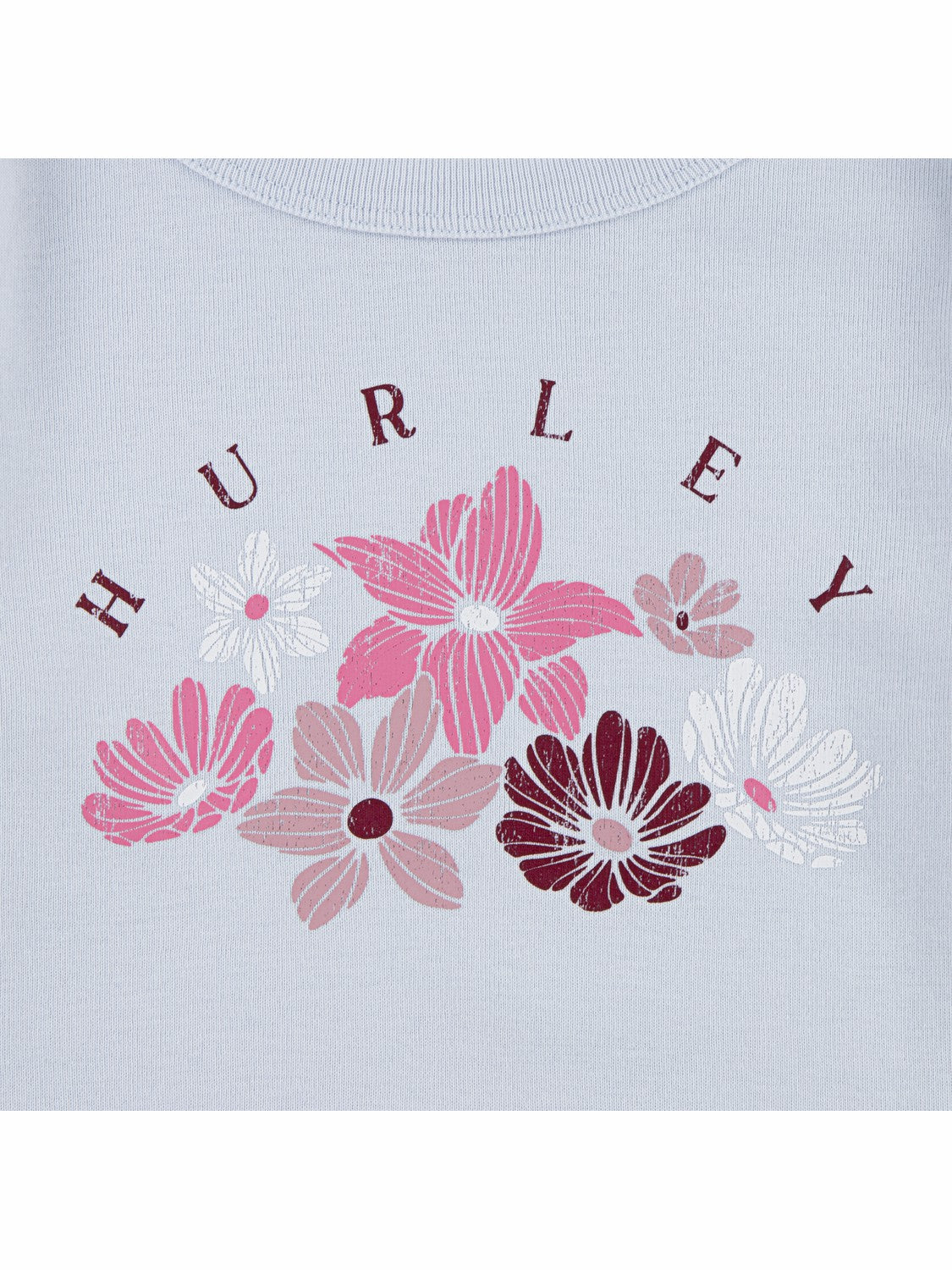 Girls' Floral Tee Moonstone Blue - Hurley