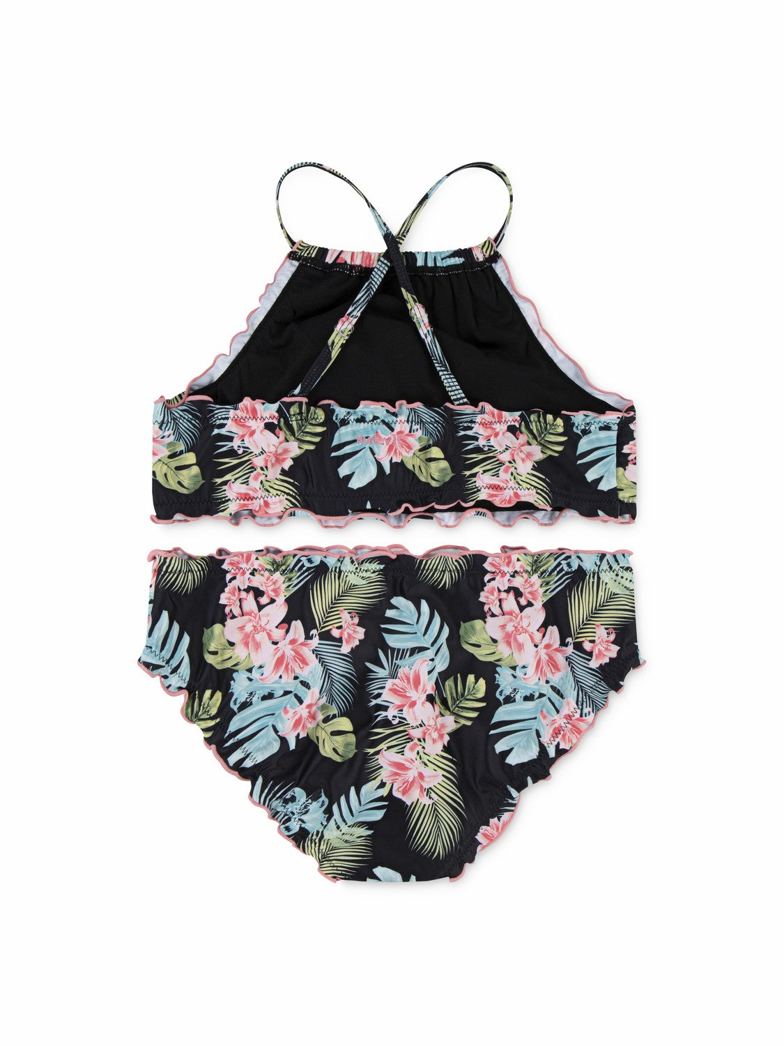 Girls' UPF50+ 2-Piece Bikini Swim Set Black - Hurley