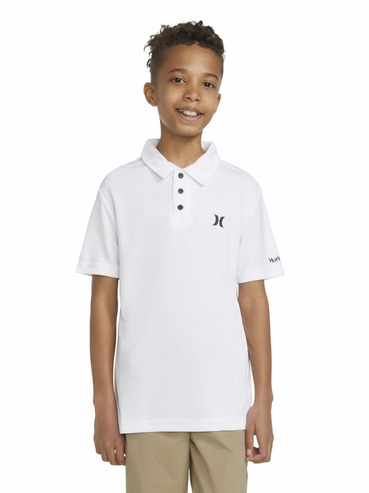 Boys' H2O-Dri Belmont Polo White - Hurley