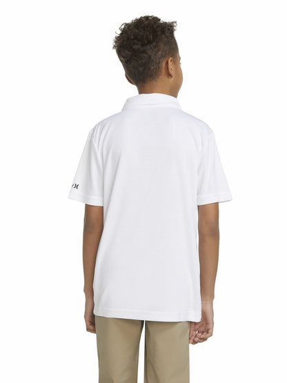 Boys' H2O-Dri Belmont Polo White - Hurley