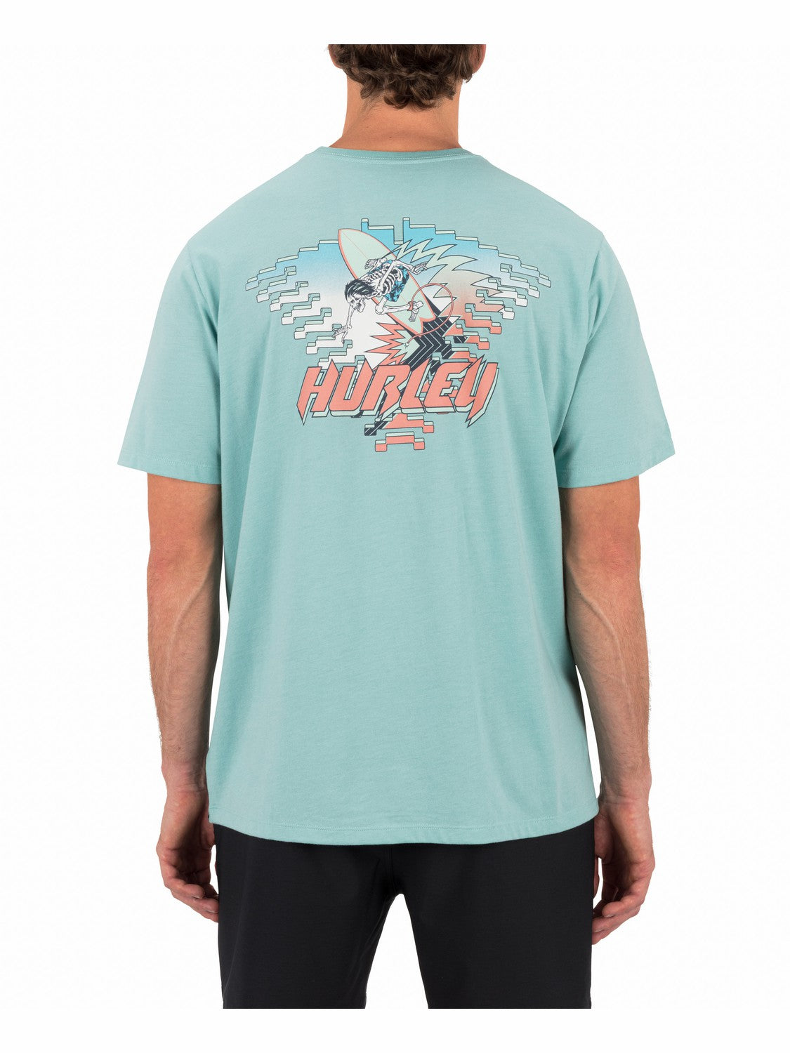 Off The Top Short Sleeve Broken Jade Heather - Hurley