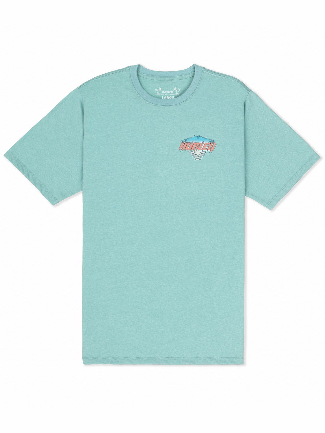 Off The Top Short Sleeve Broken Jade Heather - Hurley