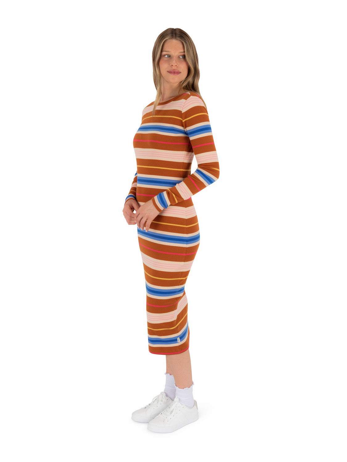 Just A Girl Long Sleeve Dress LEATHER BROWN - Hurley