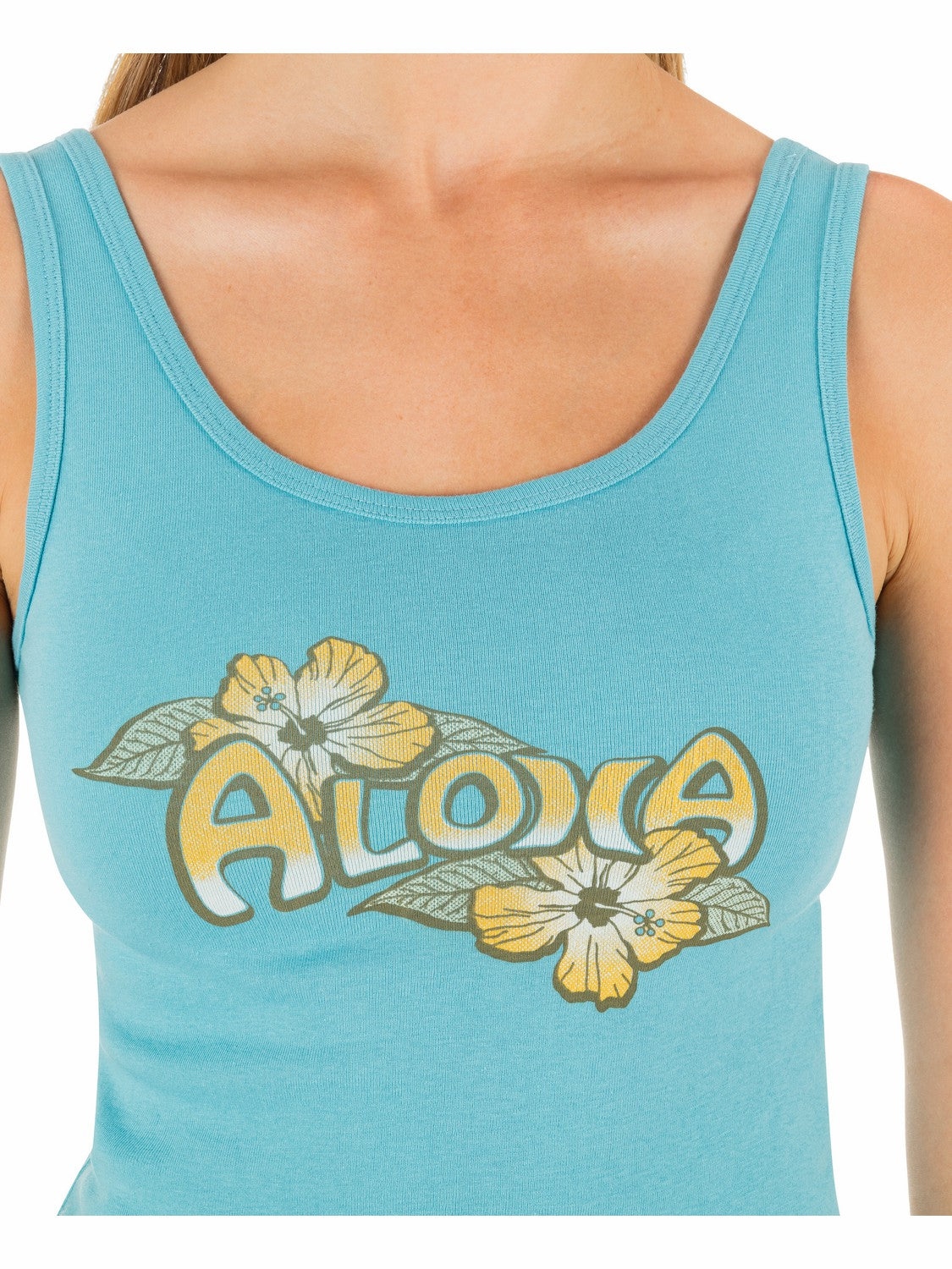 Aloha Scoop Crop Tank Maui Blue - Hurley