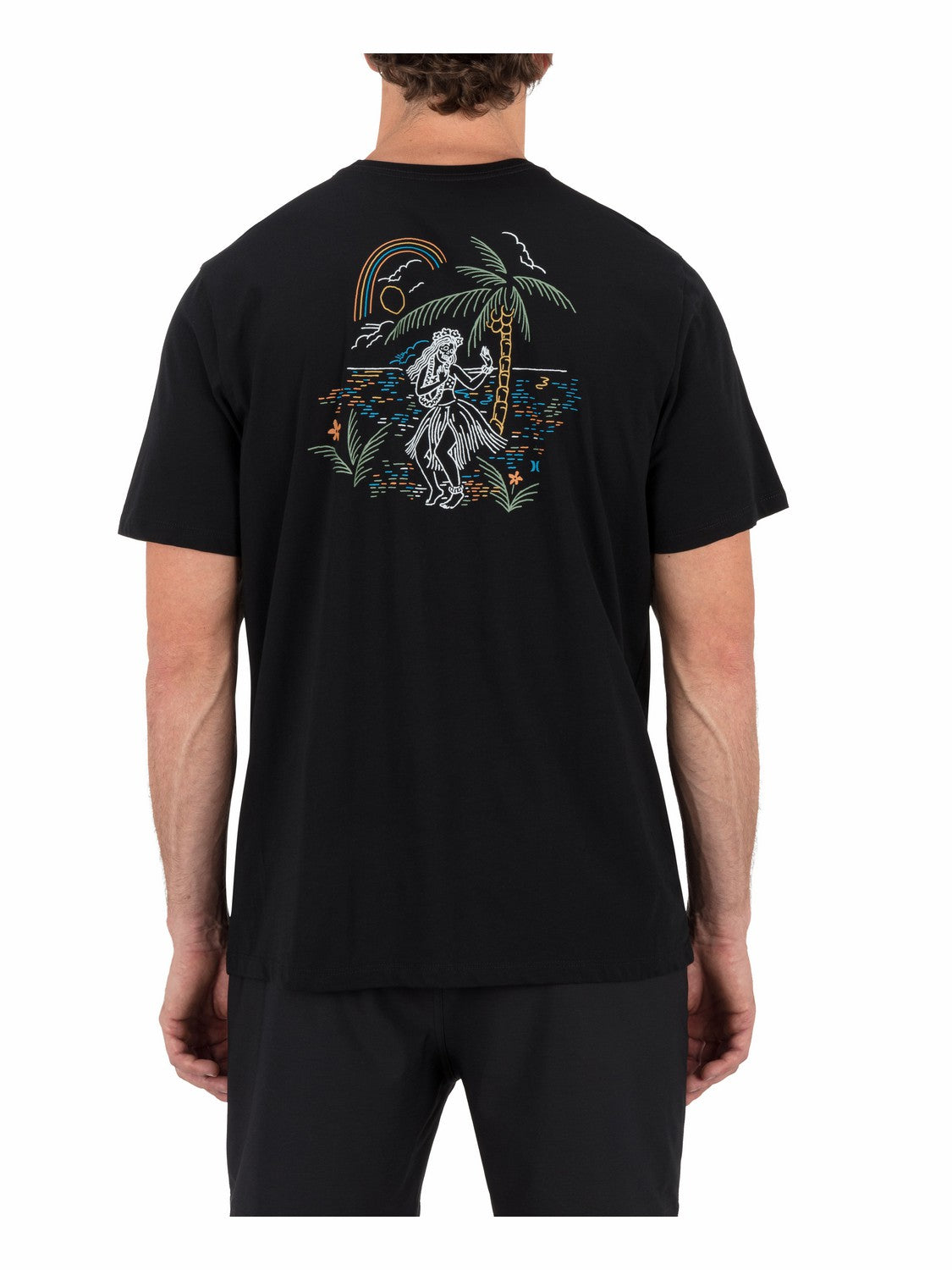 Hula In Paradise Short Sleeve Black - Hurley