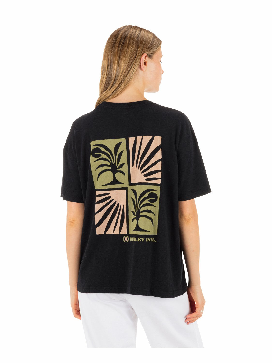 Duality Boyfriend Tee Black - Hurley