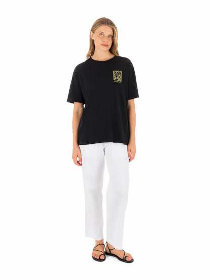 Duality Boyfriend Tee Black - Hurley