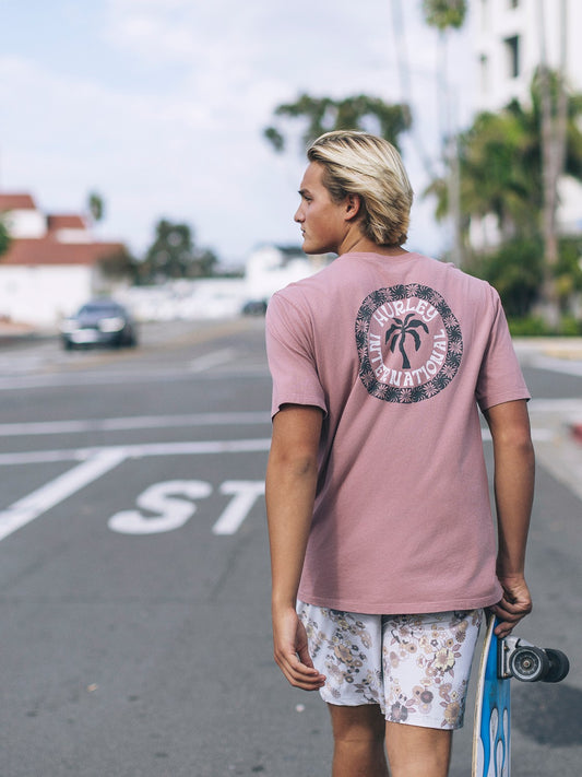 Palm Short Sleeve Phantom Rose - Hurley