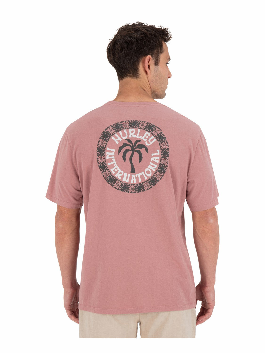 Palm Short Sleeve Phantom Rose - Hurley