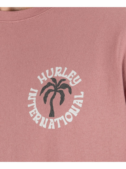 Palm Short Sleeve Phantom Rose - Hurley