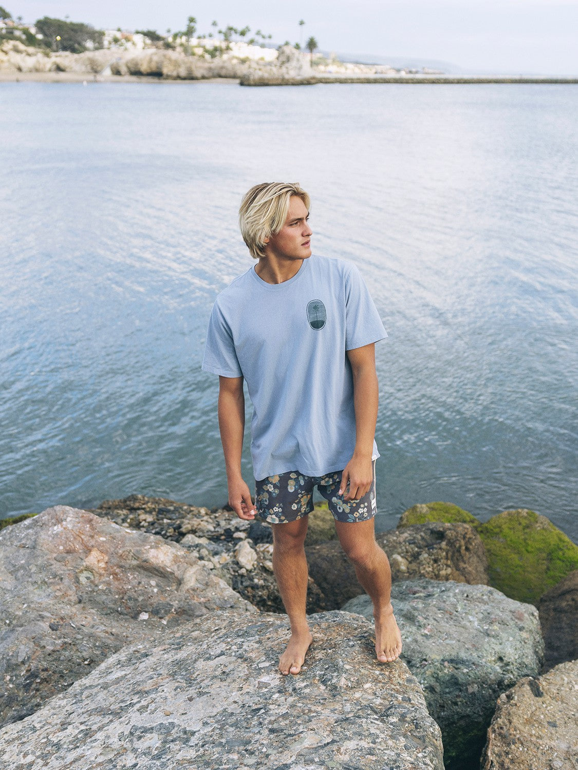 Seclusion Short Sleeve Worker Blue - Hurley