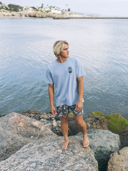 Seclusion Short Sleeve Worker Blue - Hurley