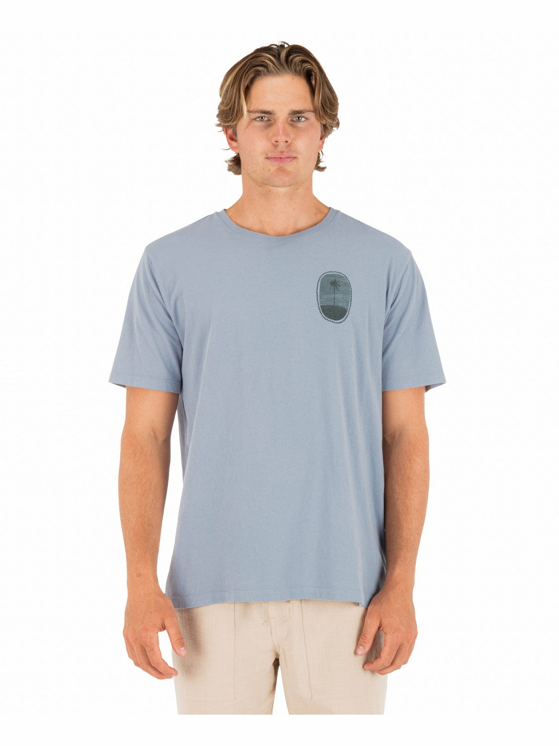 Seclusion Short Sleeve Worker Blue - Hurley