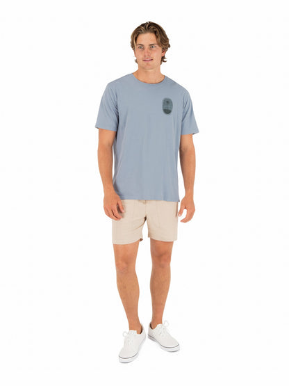 Seclusion Short Sleeve Worker Blue - Hurley