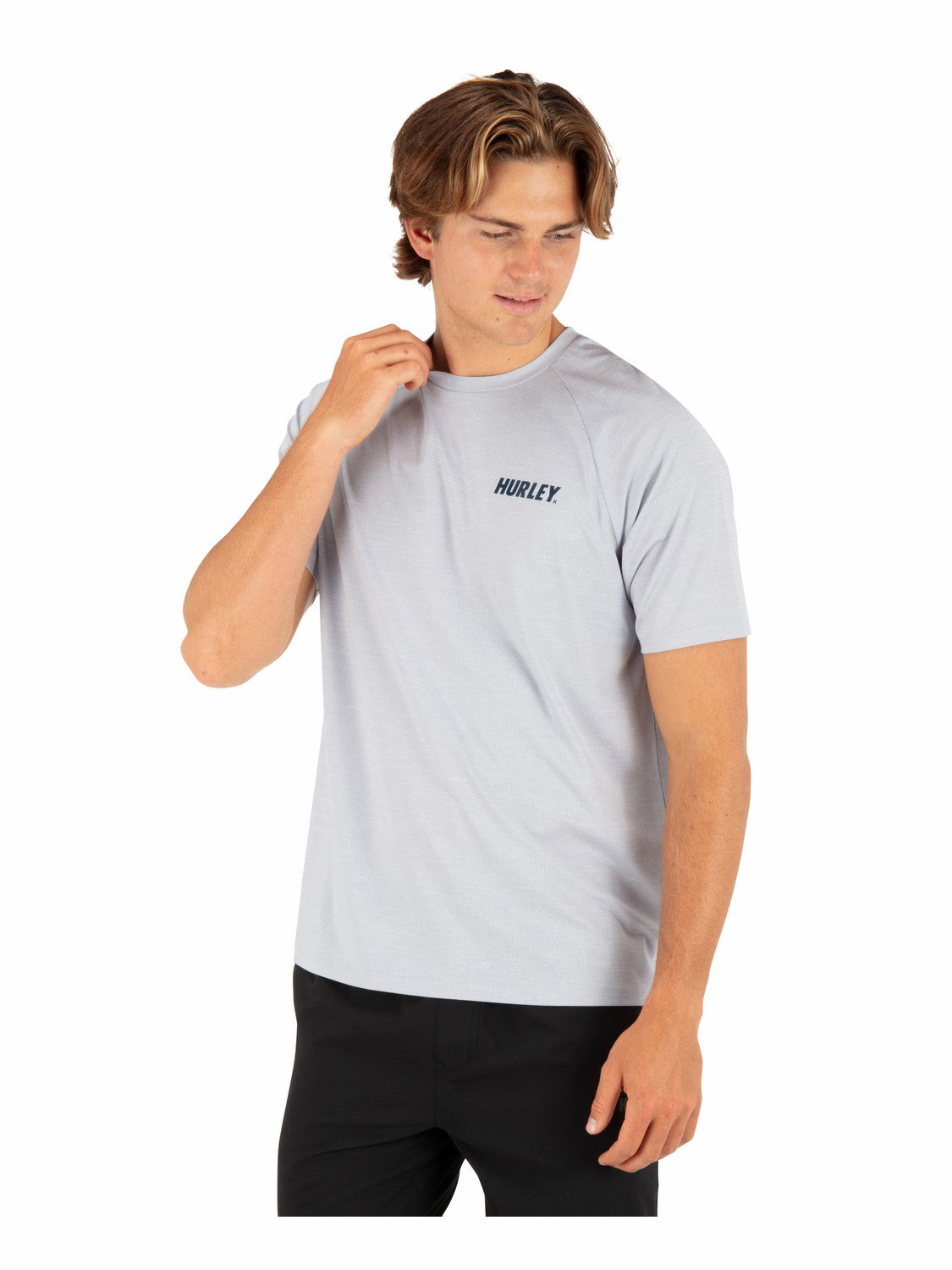 H2O Dri Outback Short Sleeve Top Light Asteroid - Hurley