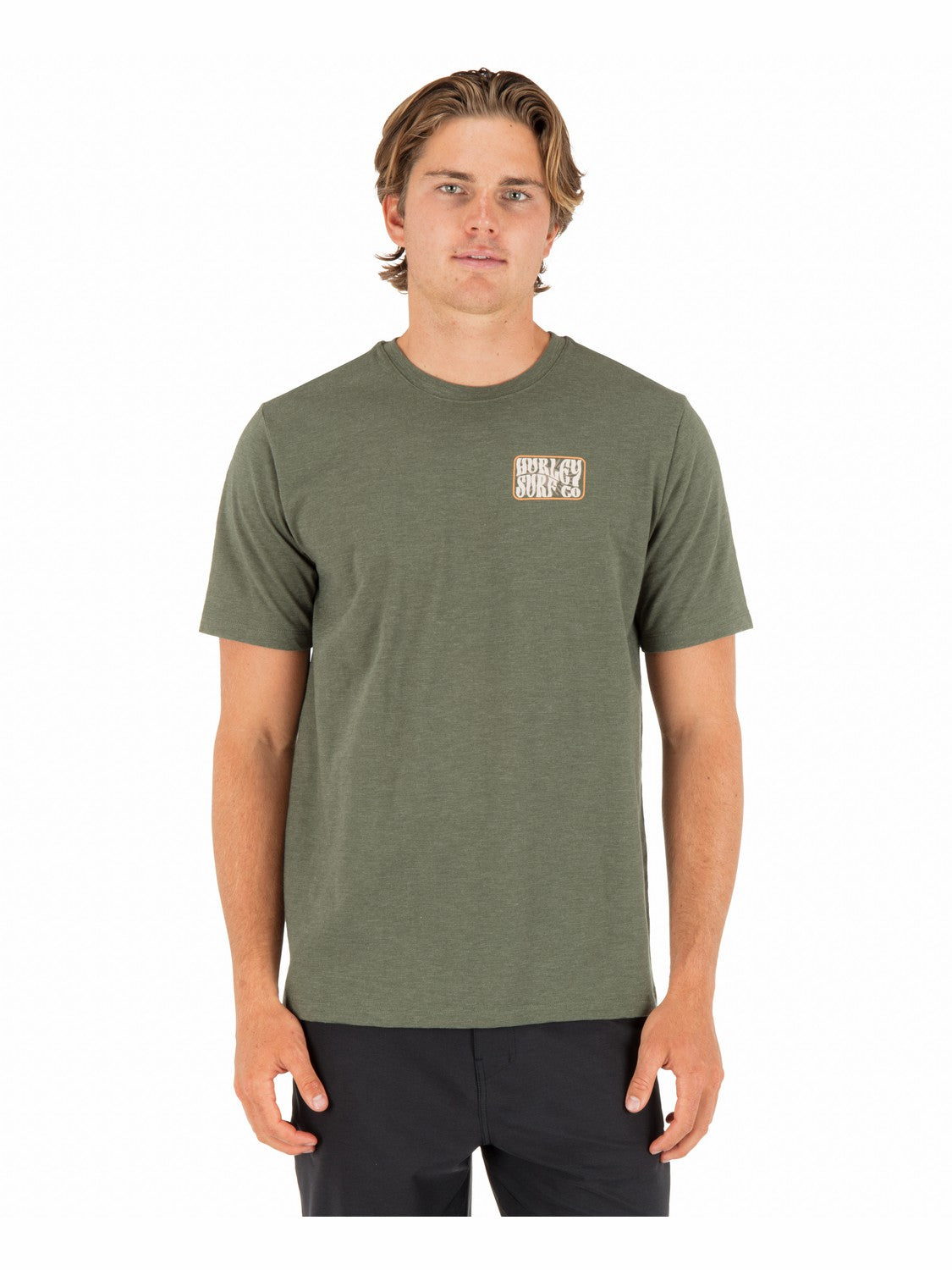 Skyline Slub Short Sleeve Charcoal Fern - Hurley