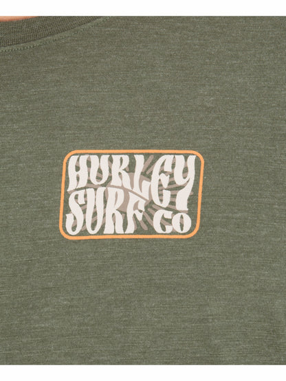 Skyline Slub Short Sleeve Charcoal Fern - Hurley