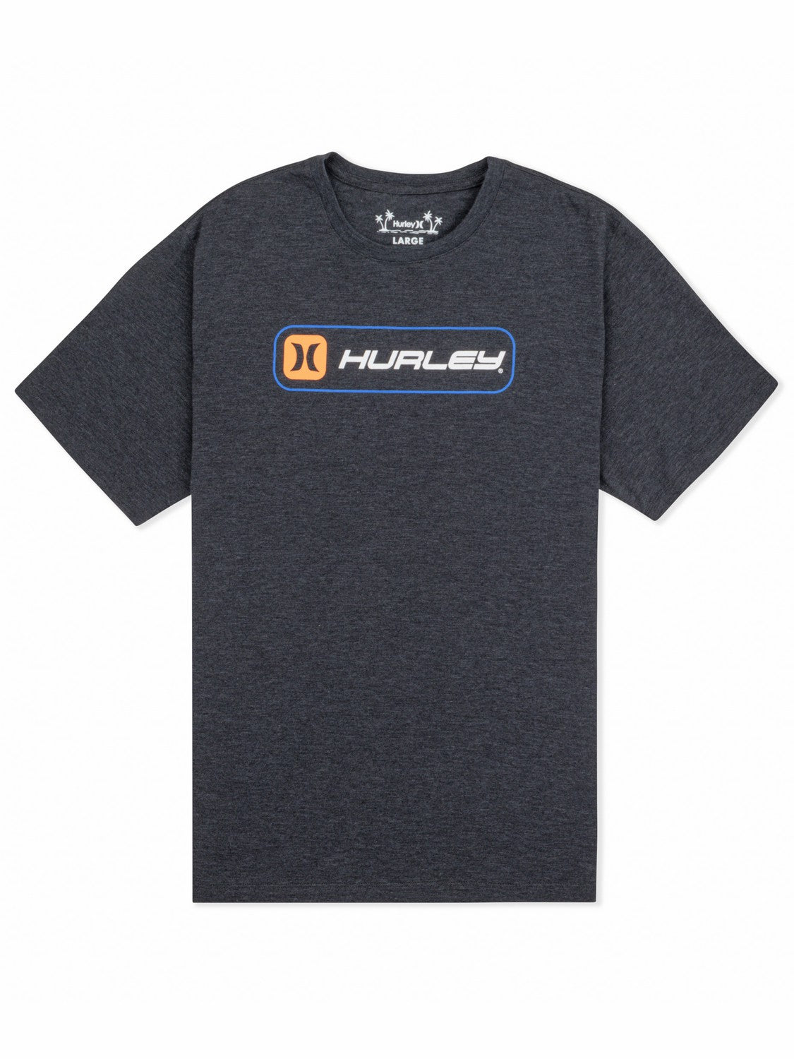 Inlined Slub Short Sleeve Black Heather - Hurley