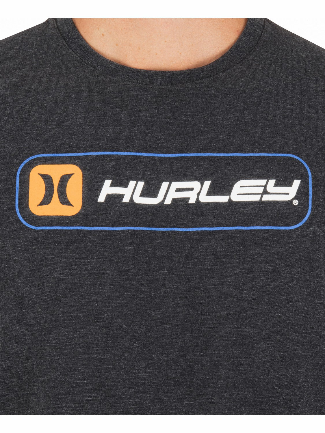 Inlined Slub Short Sleeve Black Heather - Hurley