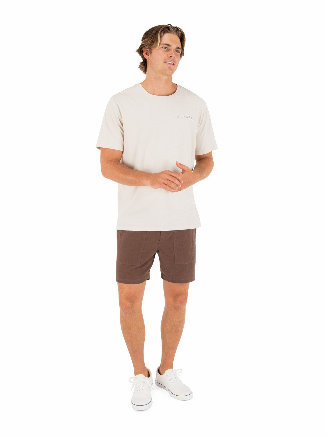 Cycles Of The Earth Short Sleeve Bone - Hurley
