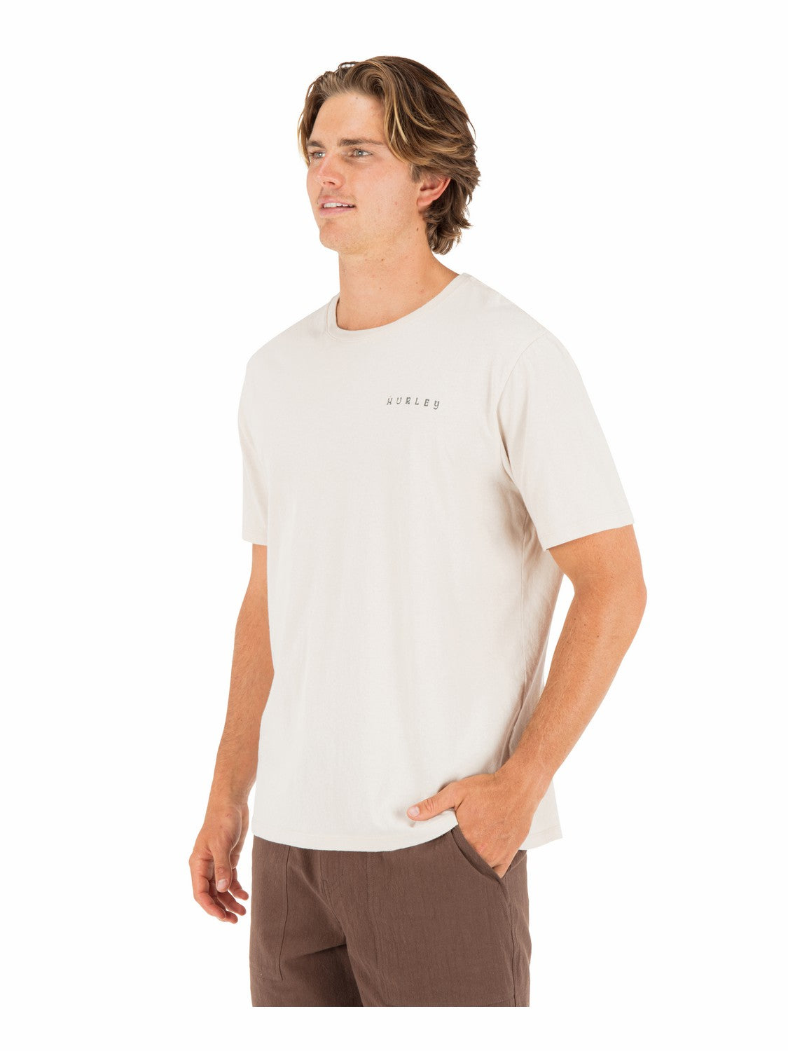 Cycles Of The Earth Short Sleeve Bone - Hurley