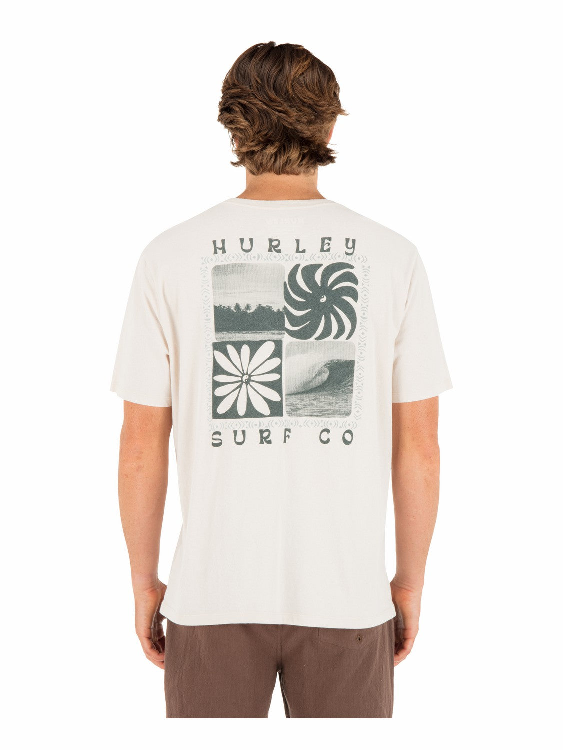 Cycles Of The Earth Short Sleeve Bone - Hurley