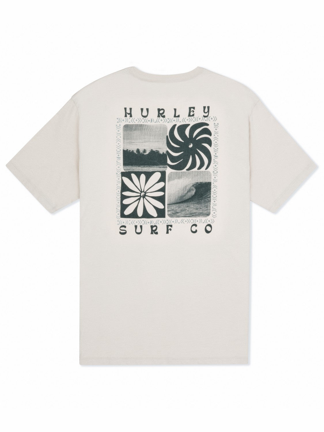 Cycles Of The Earth Short Sleeve Bone - Hurley