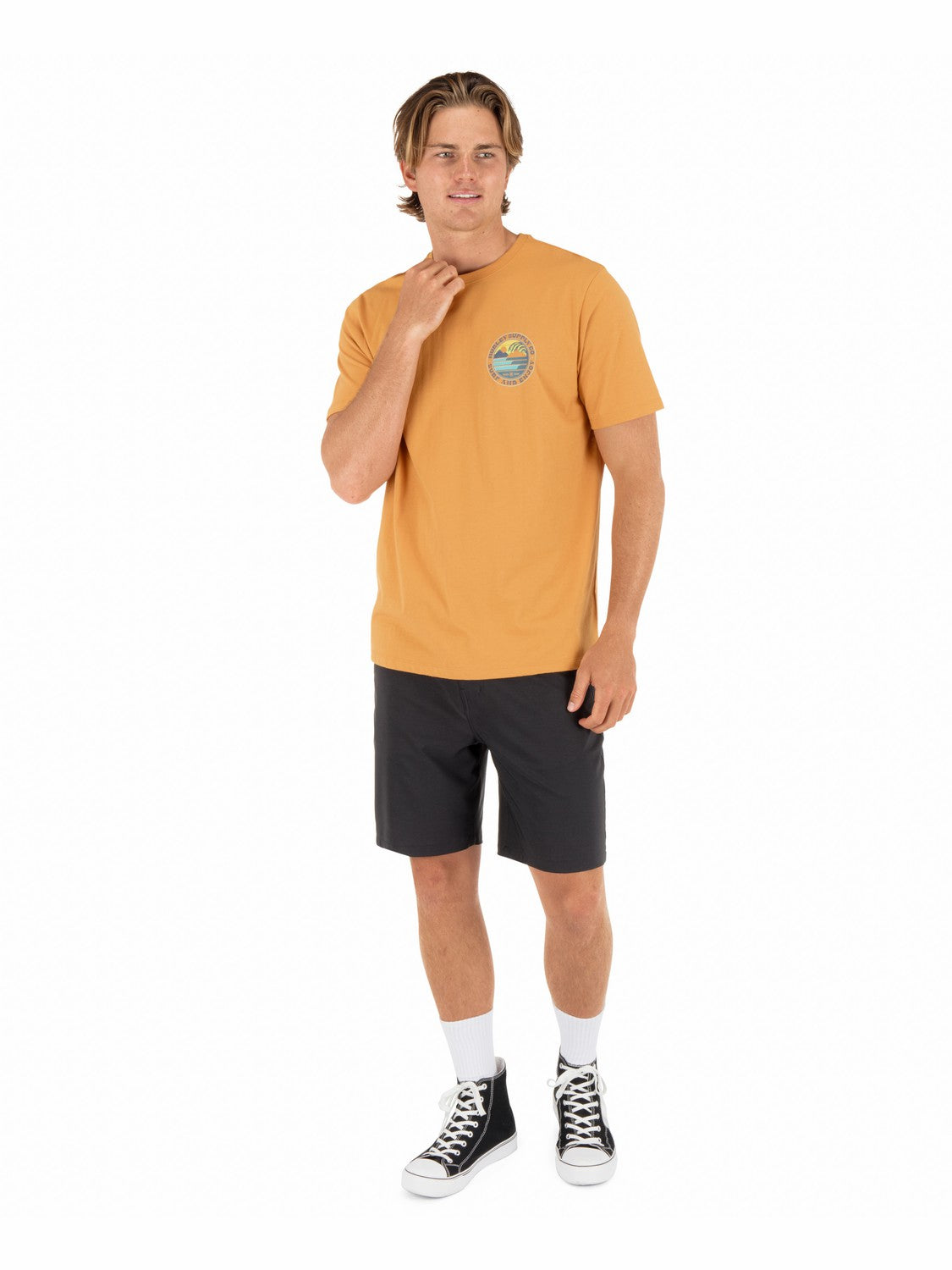 Lefts Short Sleeve Citrus Blaze - Hurley
