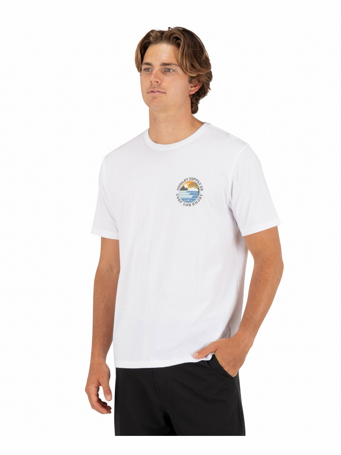 Lefts Short Sleeve T-Shirt White - Hurley