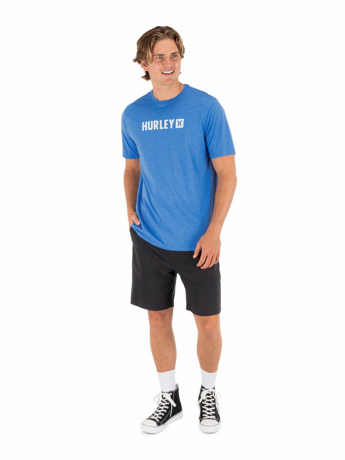 The Box Short Sleeve Seashore Heather - Hurley