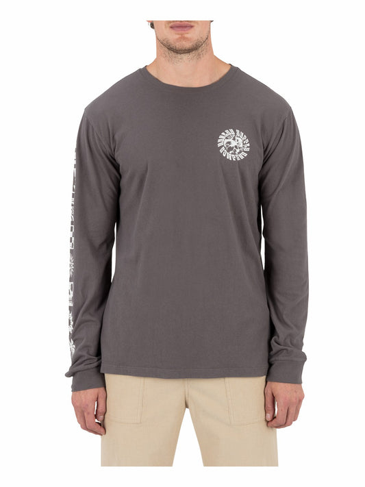 Skull Mandala Long Sleeve Ion Grey - Hurley