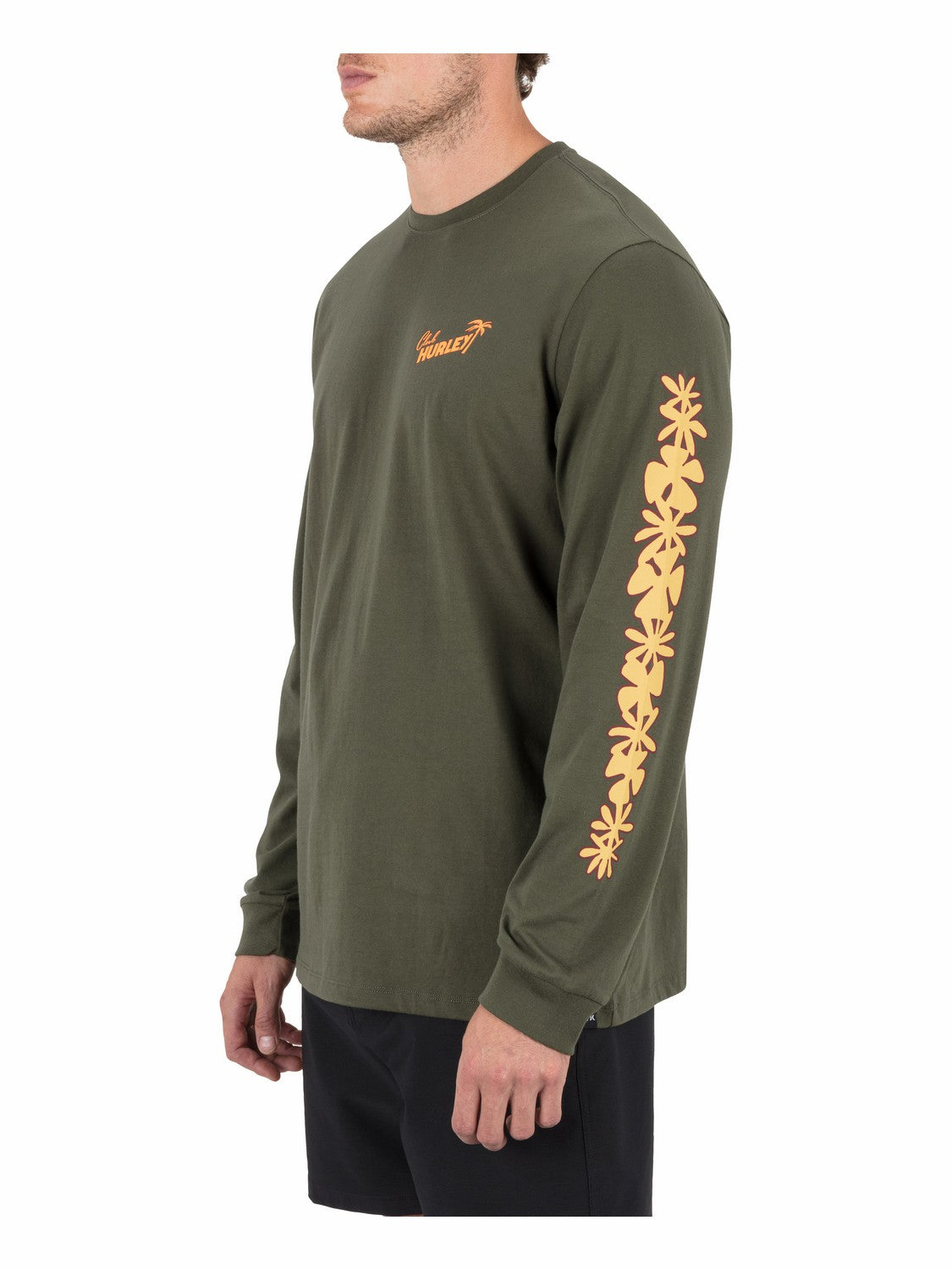 Chambord Long Sleeve Charcoal Fern - Hurley