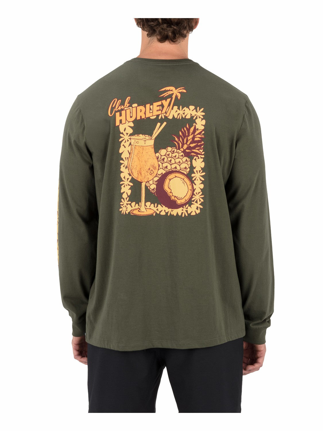 Chambord Long Sleeve Charcoal Fern - Hurley