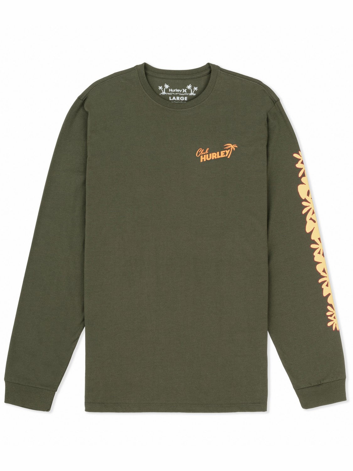 Chambord Long Sleeve Charcoal Fern - Hurley