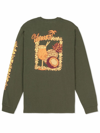 Chambord Long Sleeve Charcoal Fern - Hurley