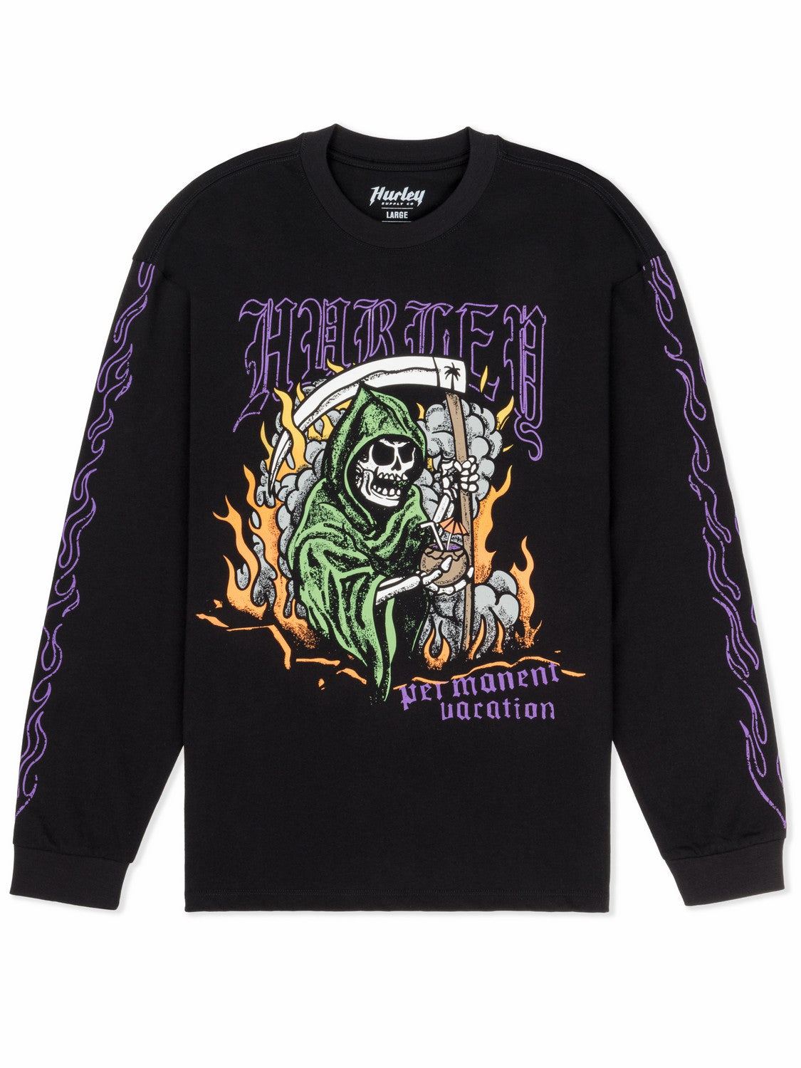 Reaping Long Sleeve Black - Hurley