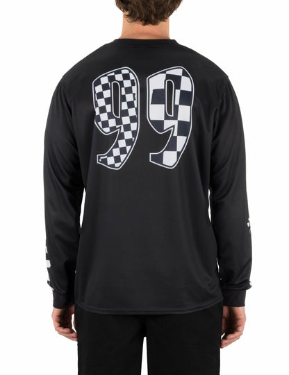 Hurley x Travis Barker Check Out Long Sleeve Jersey BLACK - Hurley
