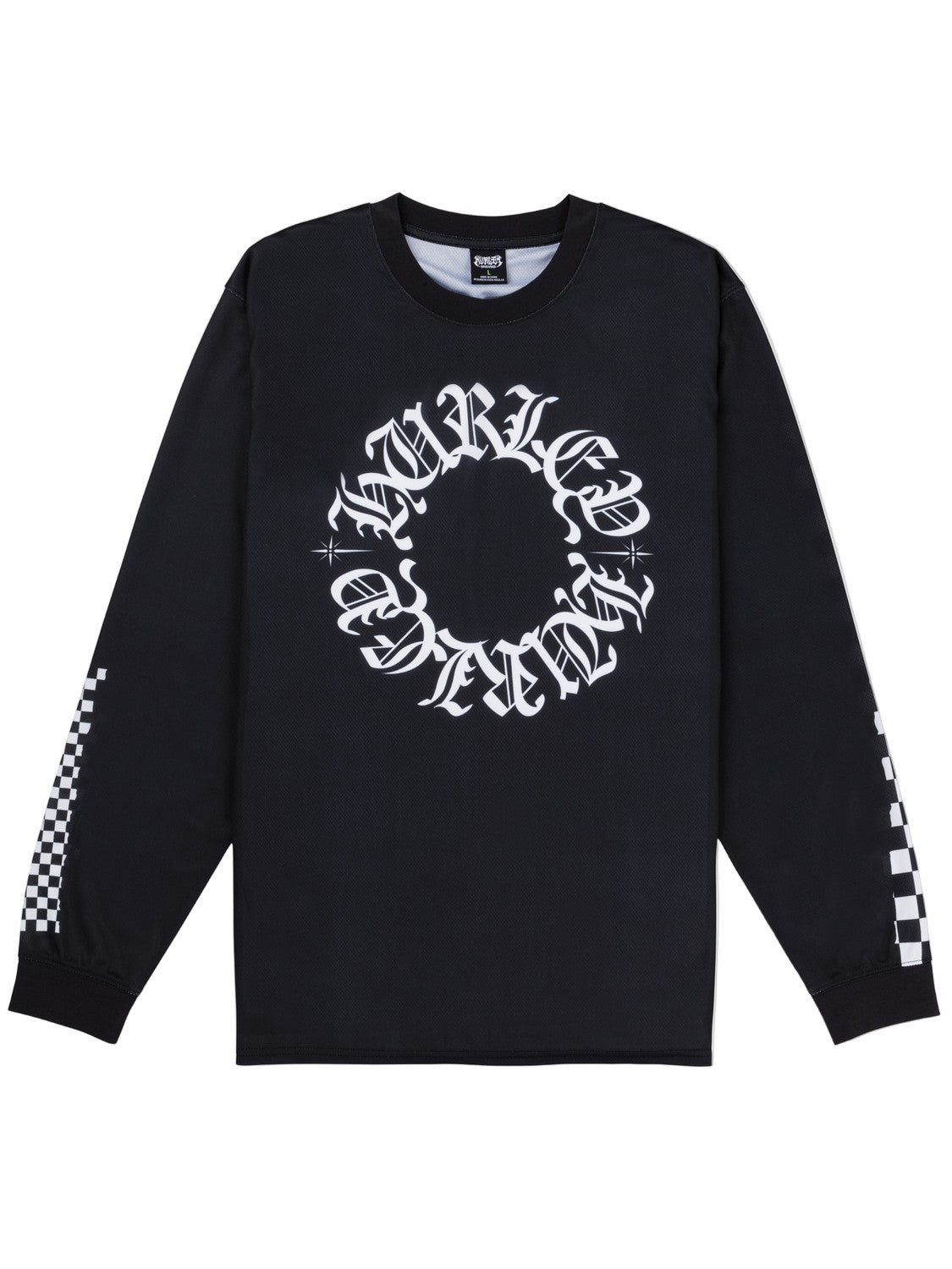 Hurley x Travis Barker Check Out Long Sleeve Jersey BLACK - Hurley