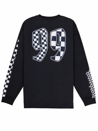 Hurley x Travis Barker Check Out Long Sleeve Jersey BLACK - Hurley