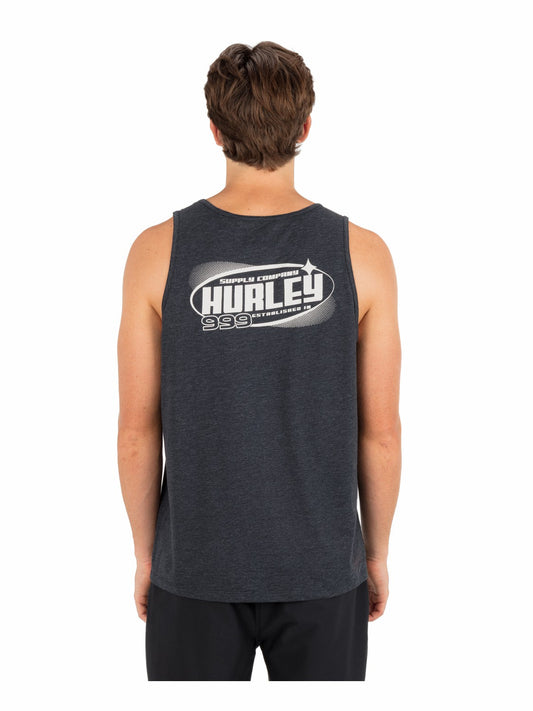Speed Stars Slub Tank Black Heather - Hurley