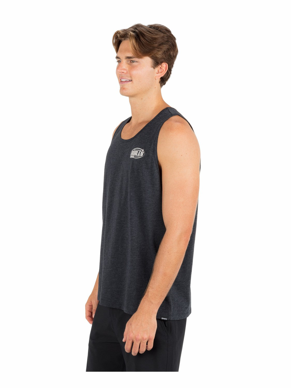 Speed Stars Slub Tank Black Heather - Hurley