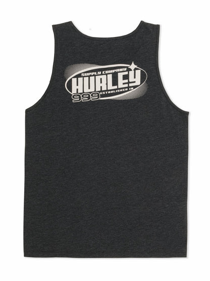 Speed Stars Slub Tank Black Heather - Hurley