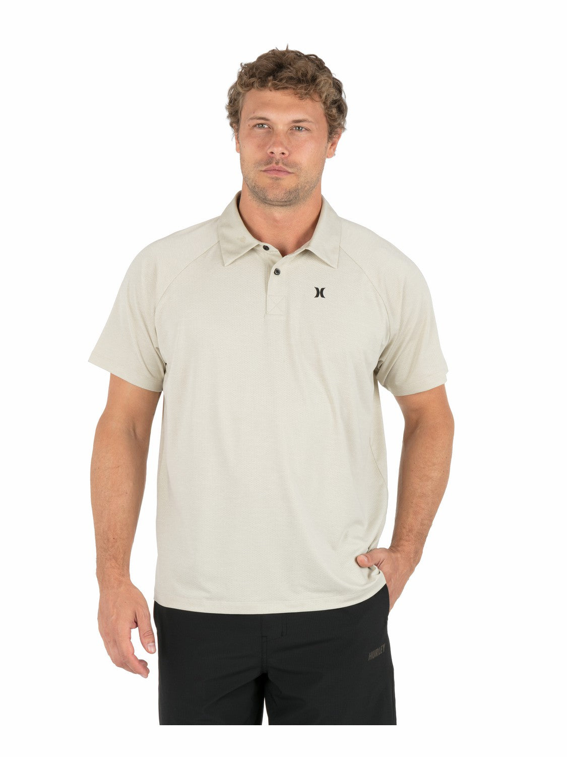 H2O Dri Outback Short Sleeve Polo Bone - Hurley