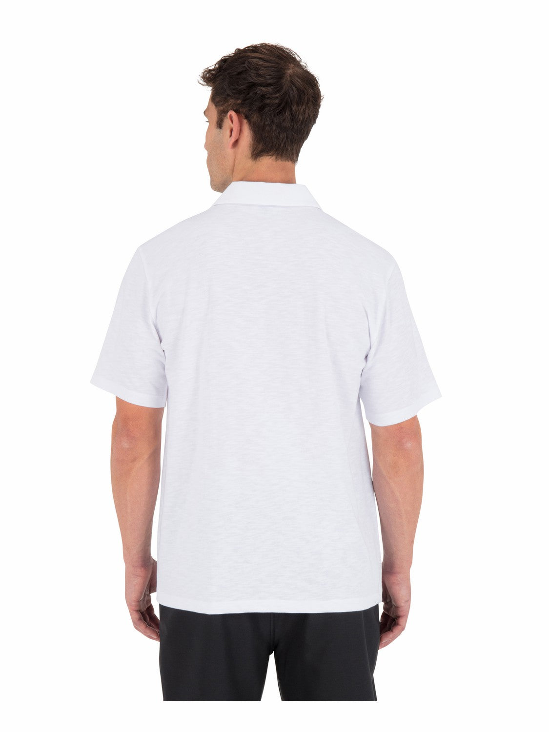 Icon Slub Polo Short Sleeve White - Hurley