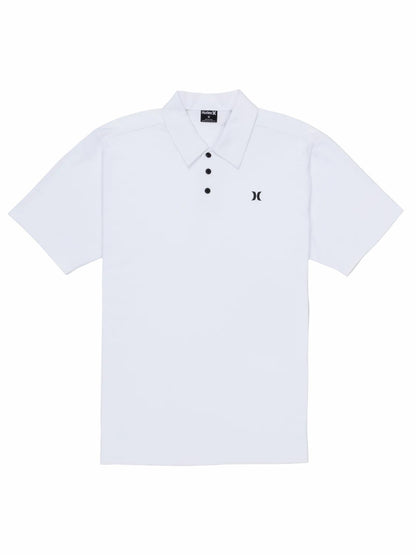 Icon Slub Polo Short Sleeve White - Hurley